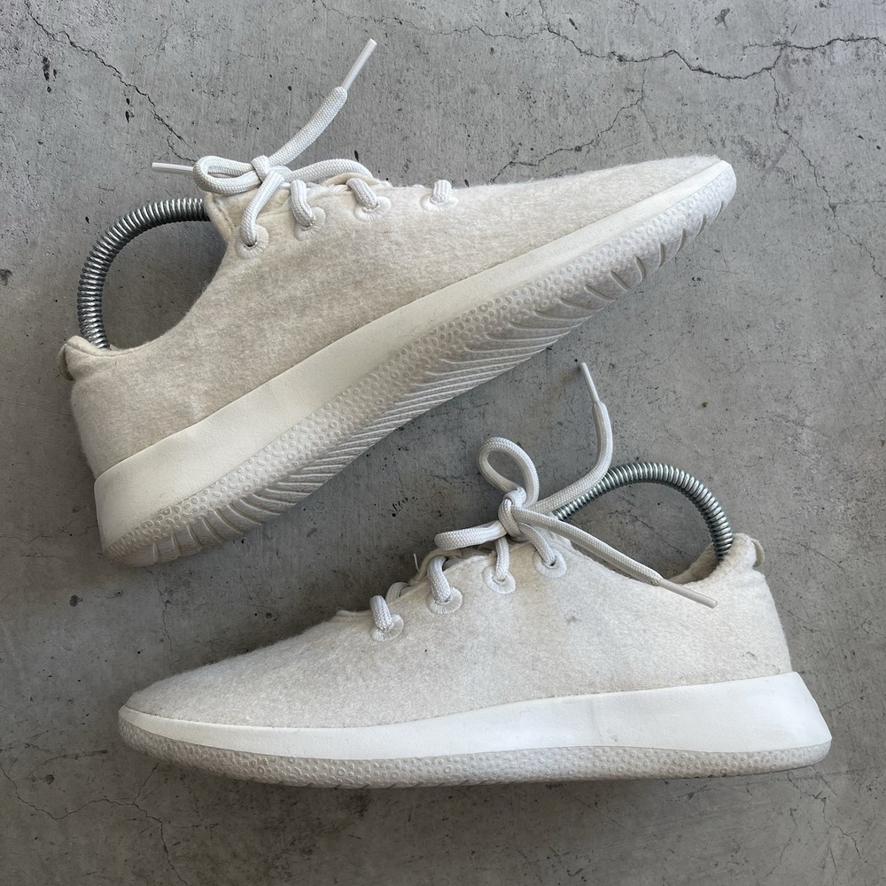 Allbirds Wool Runners Sneakers Shoes Women's Size 8 All Birds White Cream